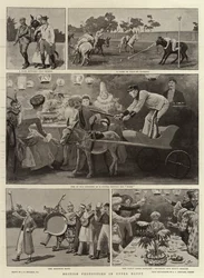 Festas britânicas na gravura do Alto Egipto